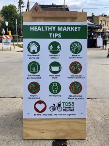 Healthy Market Tips poster